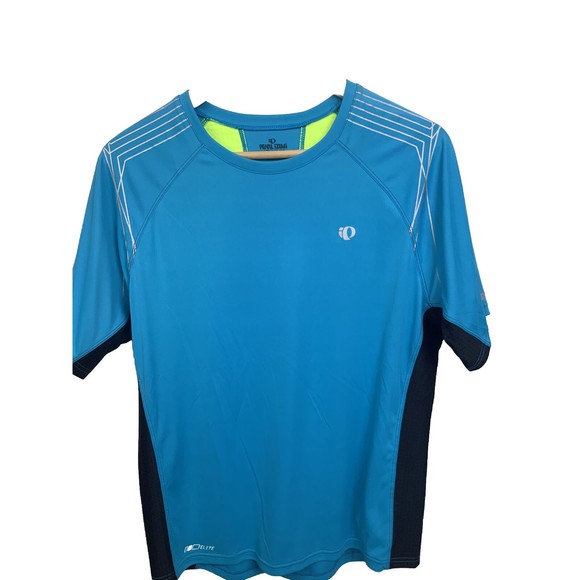 Pearl Izumi Elite Mens M Short Sleeve Cycling Biking Shirt Blue Shirt Blue - Picture 1 of 8